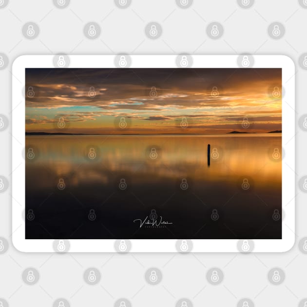 Sunrise at Corner Inlet, Yanakie, South Gippsland, Victoria, Australia. Sticker by VickiWalsh